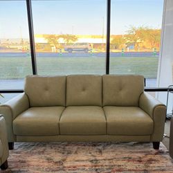 100% Real Leather Sofa-Ashlinn-zero down Payment 