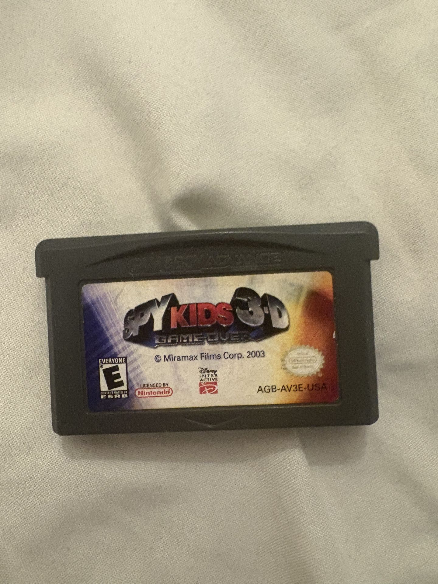 Spy kids Gameboy Game 