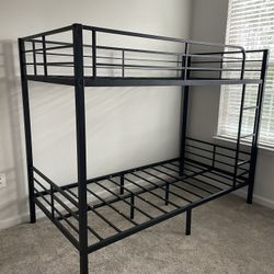 Twin XL Black Frame Bunk Bed