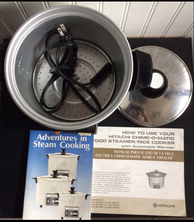 Hitachi Chime-O-Matic Automatic Electric Rice Cooker Food Steamer
