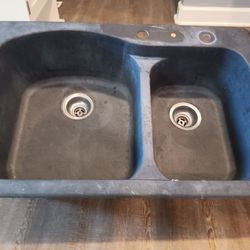 Granite Style Double Sink