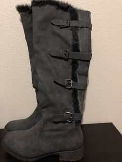 Gray Boots, Size 8.5