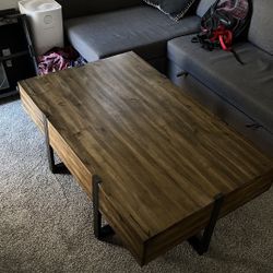 Rustic Coffee Table + Matching End Table