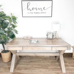 Custom farmhouse Office Desk Study Filling Cabinet Solid Wood Modern Rustic Office File Writing Restoration Hardware Insp Carpenter Bookcase