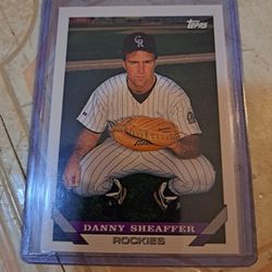 Danny Sheaffer Topps 1993 #39T Colorado Rockies baseball card