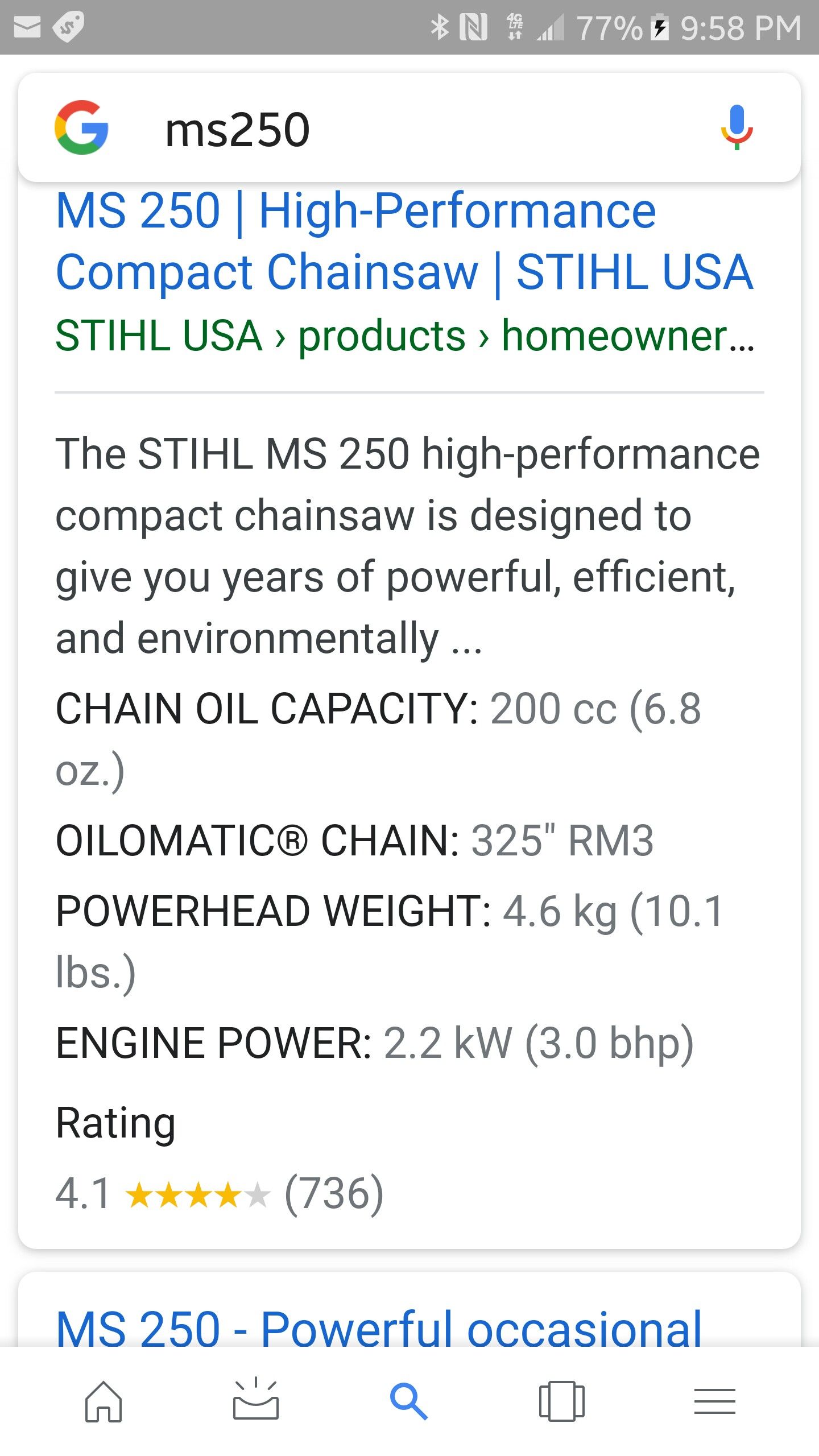 MS 250, High-Performance Compact Chainsaw