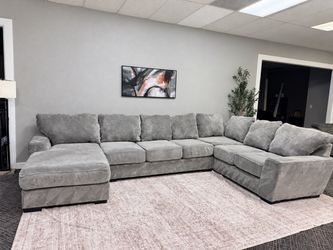 Gray sectional sofa couch sala