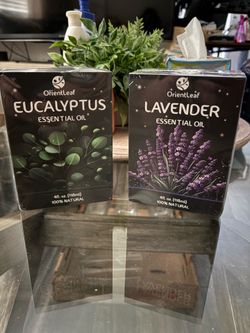 Brand new essential oils- Eucalyptus and Lavender