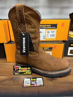 BONANZA RANCHER GRIT WATERPROOF SOFT TOE WORK BOOTS