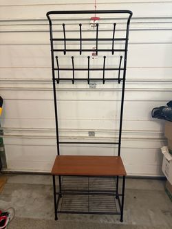 Coat and shoe rack