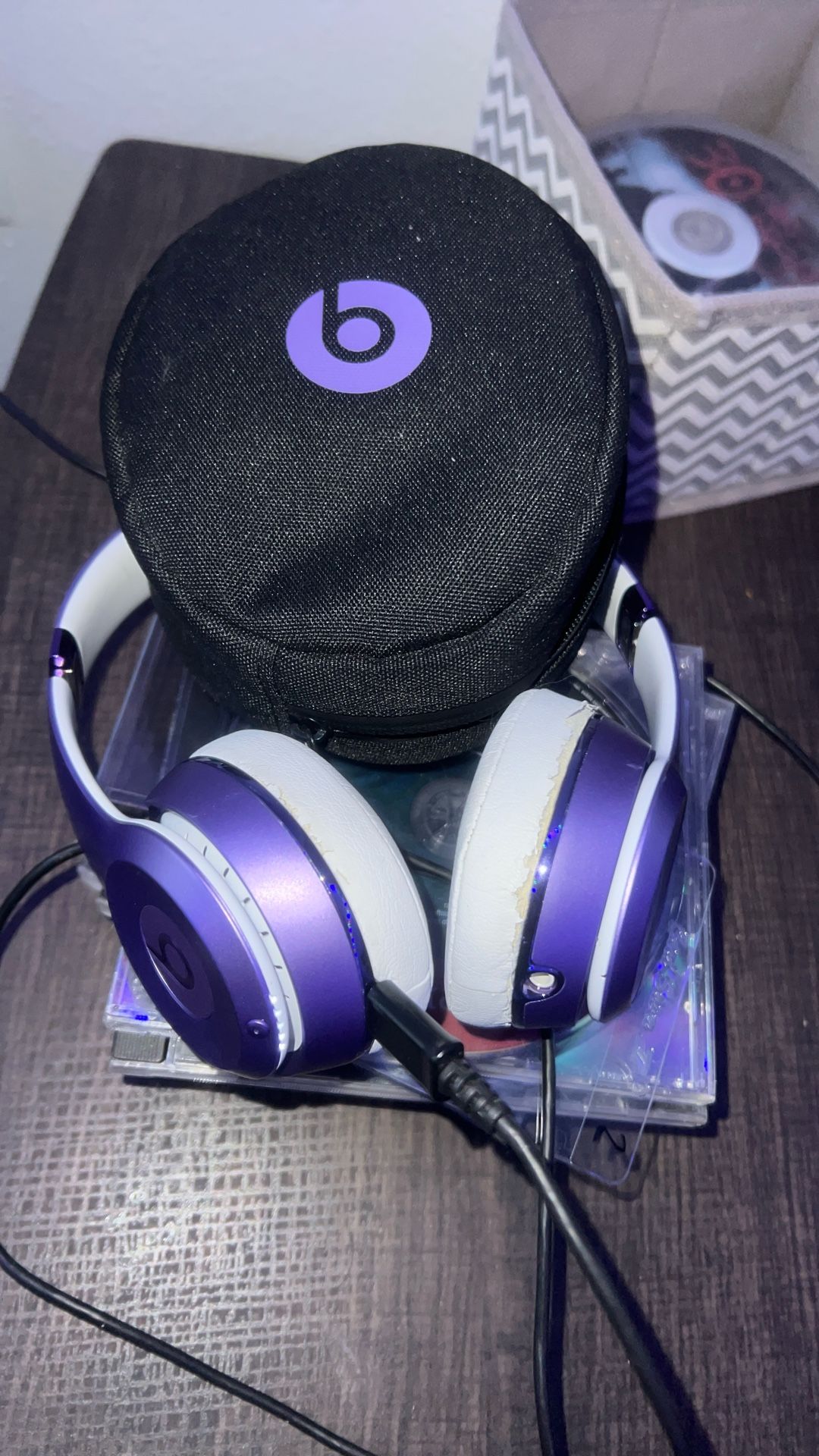 Beats Head Phones Purple , Work Good.