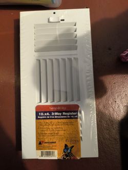 10 In×4in 3 Way Register 