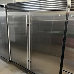Sub Zero 72”Wide Built In Stainless Steel Refrigerator/Freezer 