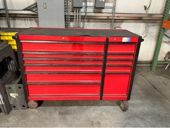 56” Tool Box with tools
