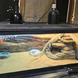 Reptile Tank with Lid (55 Gallons)