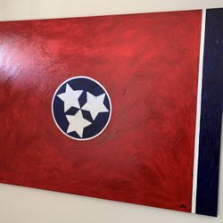 24x30 TN State flag Painting 