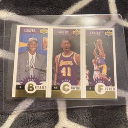 1996 COLLECTOR'S CHOICE GOLD MINI LAKERS KOBE BRYANT ROOKIE #L1 