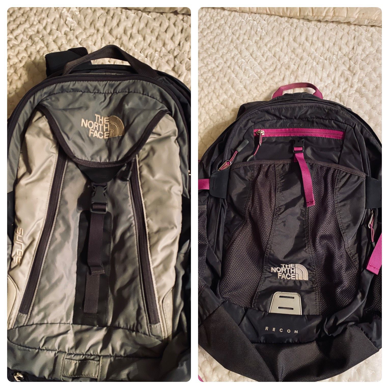The North Face backpacks