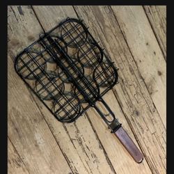 Barbecue Master Mini-burger Grill Basket For 9 Grilled BBQ Sliders