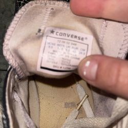 Men’s Black Low Top Converse 