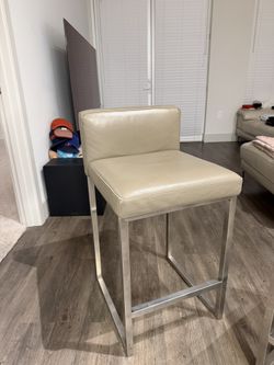 Leather Bar Stools (x2)