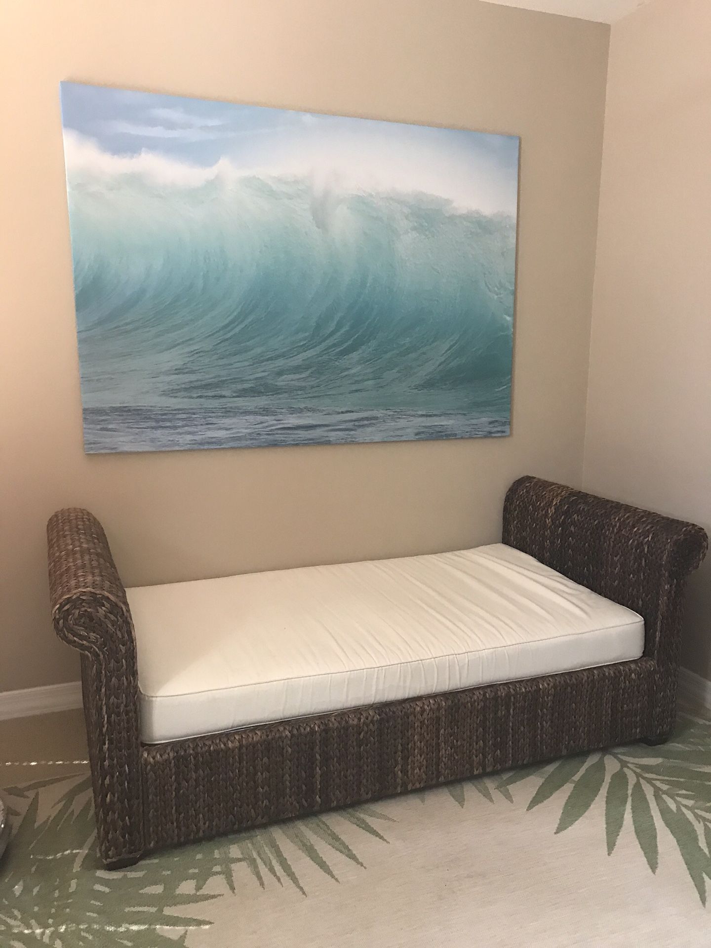 Pottery Barn Seagrass Daybed/Twin Bed Frame