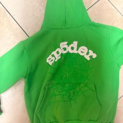 Green Sp5der Hoodie 