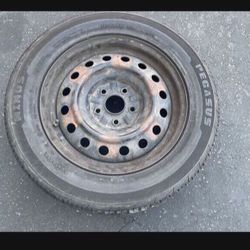 1 X 215/60r16 5x4.5 5x114.3 Wheel Rims With Good Tires!!!!