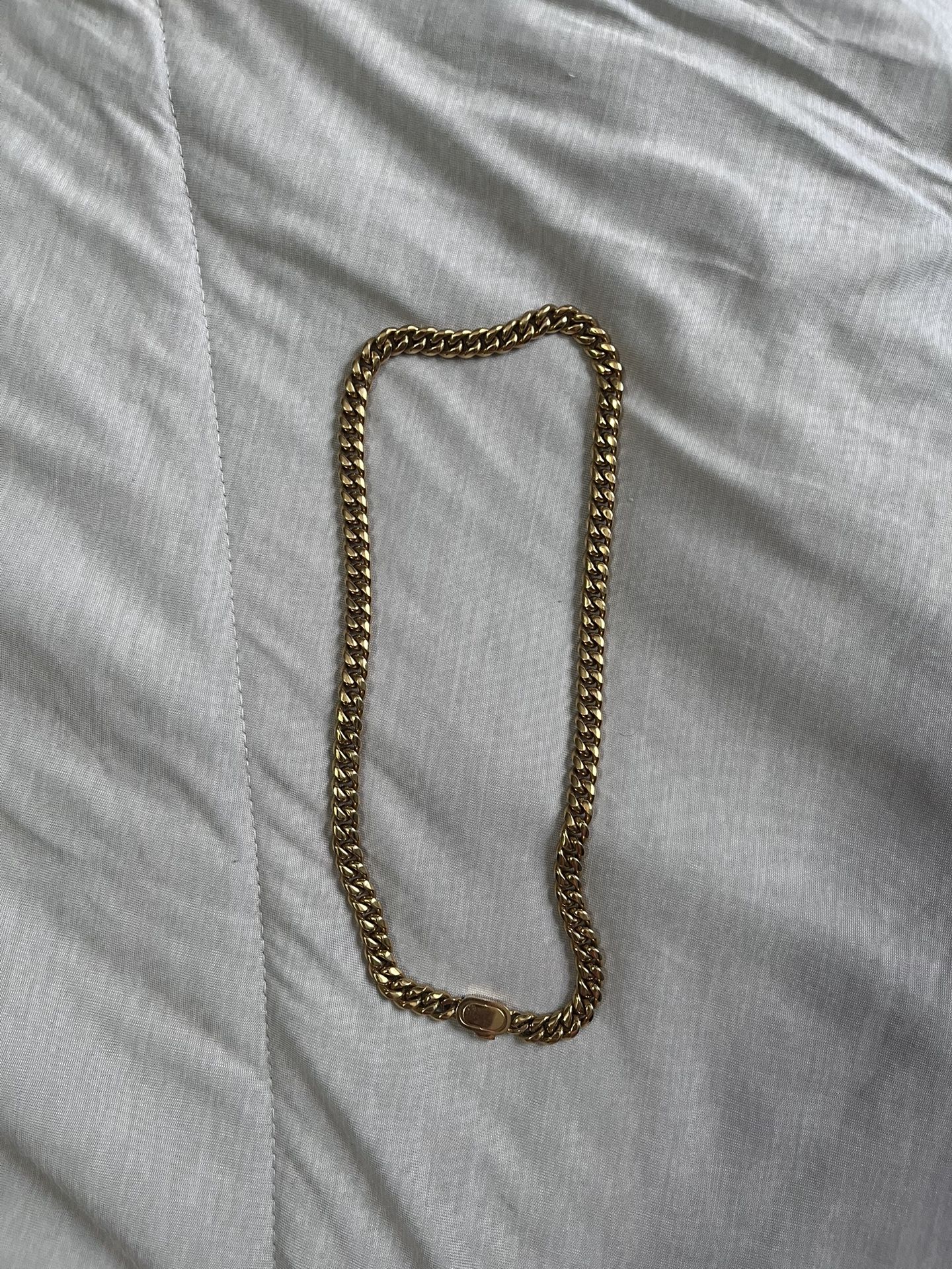 Cuban Chain Gold Plated 8mm