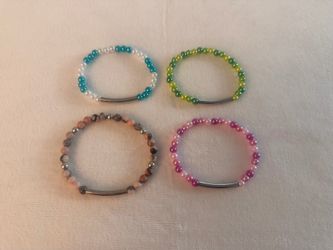 Variety of slip on bracelets