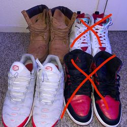 Timberlands And Airmax Shoes 