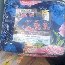 3pcs Borego Blanket