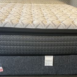 Queen Size Pillowtop Mattress - Box Spring And Frame Optional