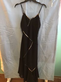 BLACK DRESS W/BLING BLINGs Size 7 $15.00