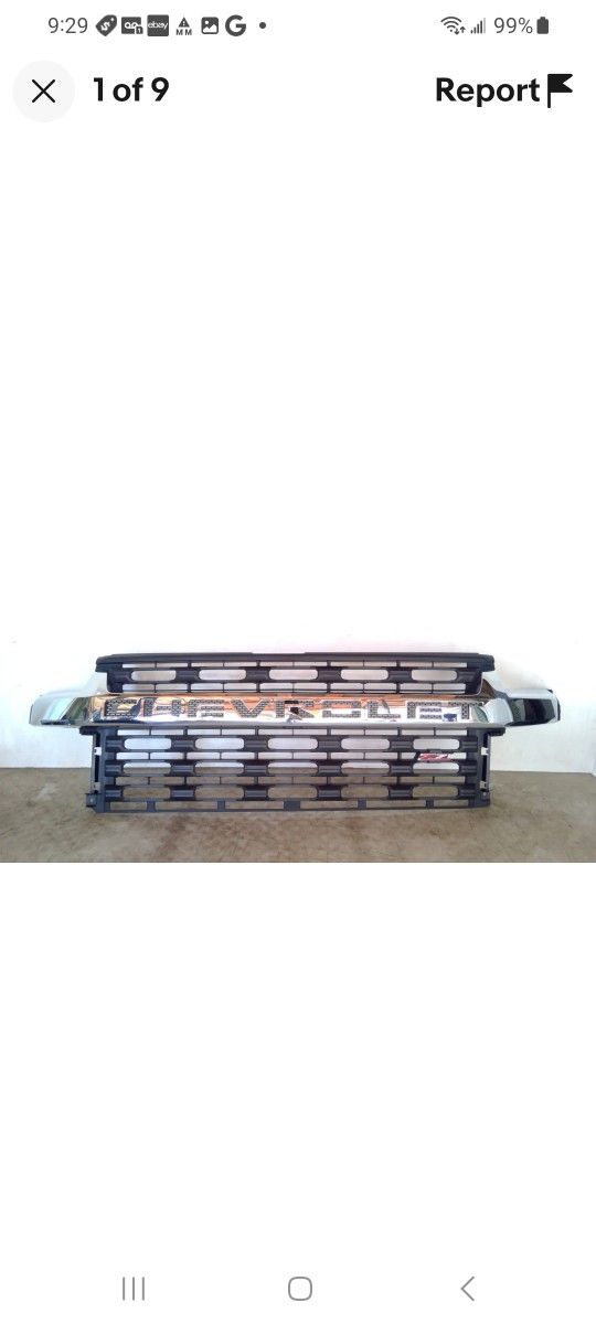 2019 2020 2021 2022 CHEVY SILVERADO 2500 LTZ FRONT GRILLE OEM 928149256