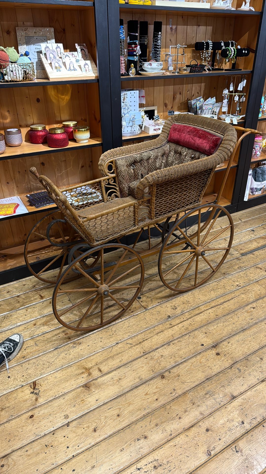 Antique Wicker Baby Carriage