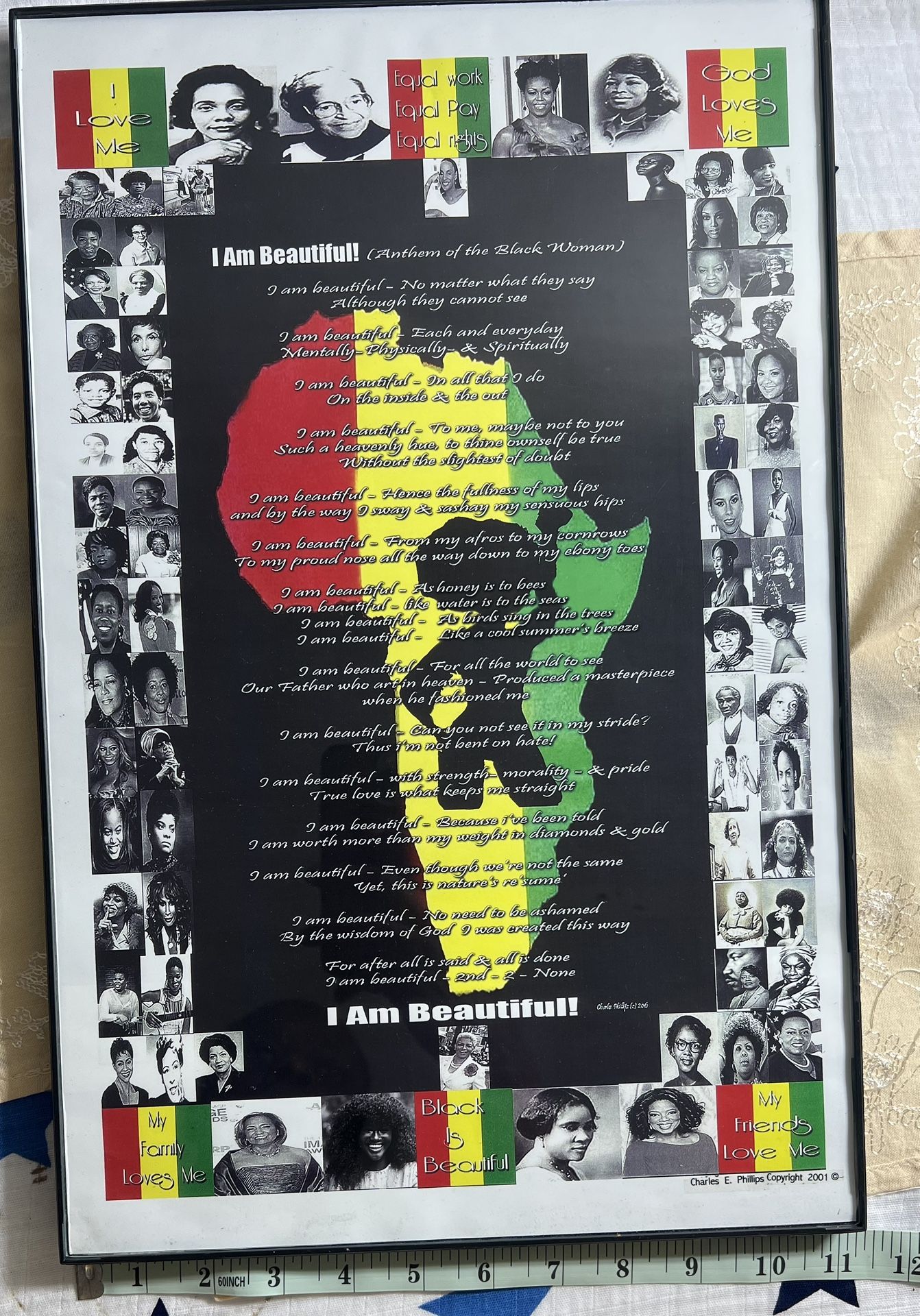 African American Famous Black Pioneers Frame Art Poster