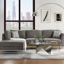 Brand New Sleek Grey Sectional