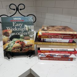 Variety Cookbooks With Stand 