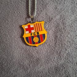 FC Barcelona Pendant With Necklace 