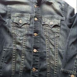 55-40$ True Religion Jean Jacket Size XL  Pickup Only