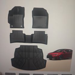 Toyota Corolla Floor Mats and Cargo Liner 2020-2026 - All Weather Floor Mats
