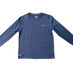 Eddie Bauer Men’s Free Dry Motio Long Sleeve Crew Neck Pullover Size Large