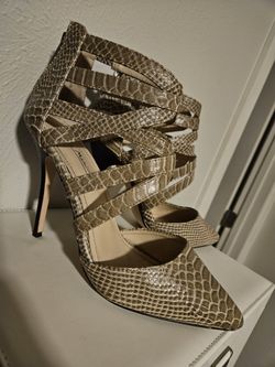 Snake Skin High Heels
