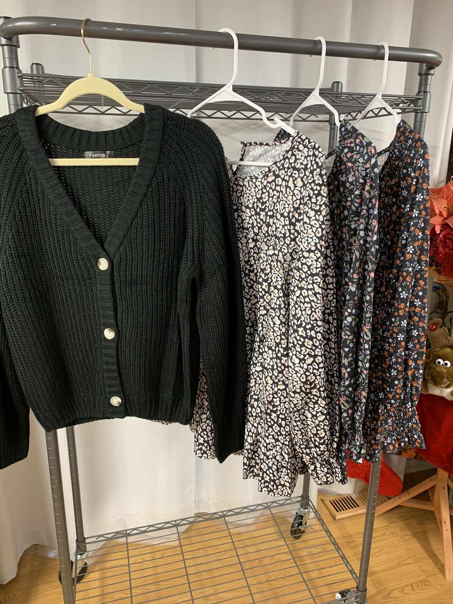 3 Blouses And One Heavy Cardigan