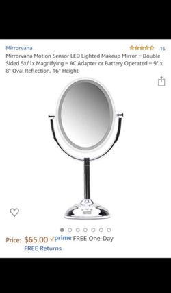 Mirrorvana Motion Sensor LED Lighted Makeup mirror