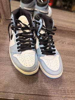 Air Jordan 1 High Blue White Black Sneakers