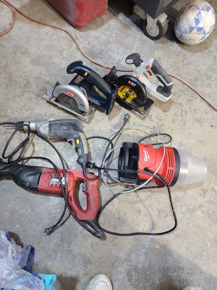 Electric Drill-Saws-batteries Saws & Lamp