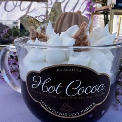 Hot Cocoa w/ whipped Cream Candle