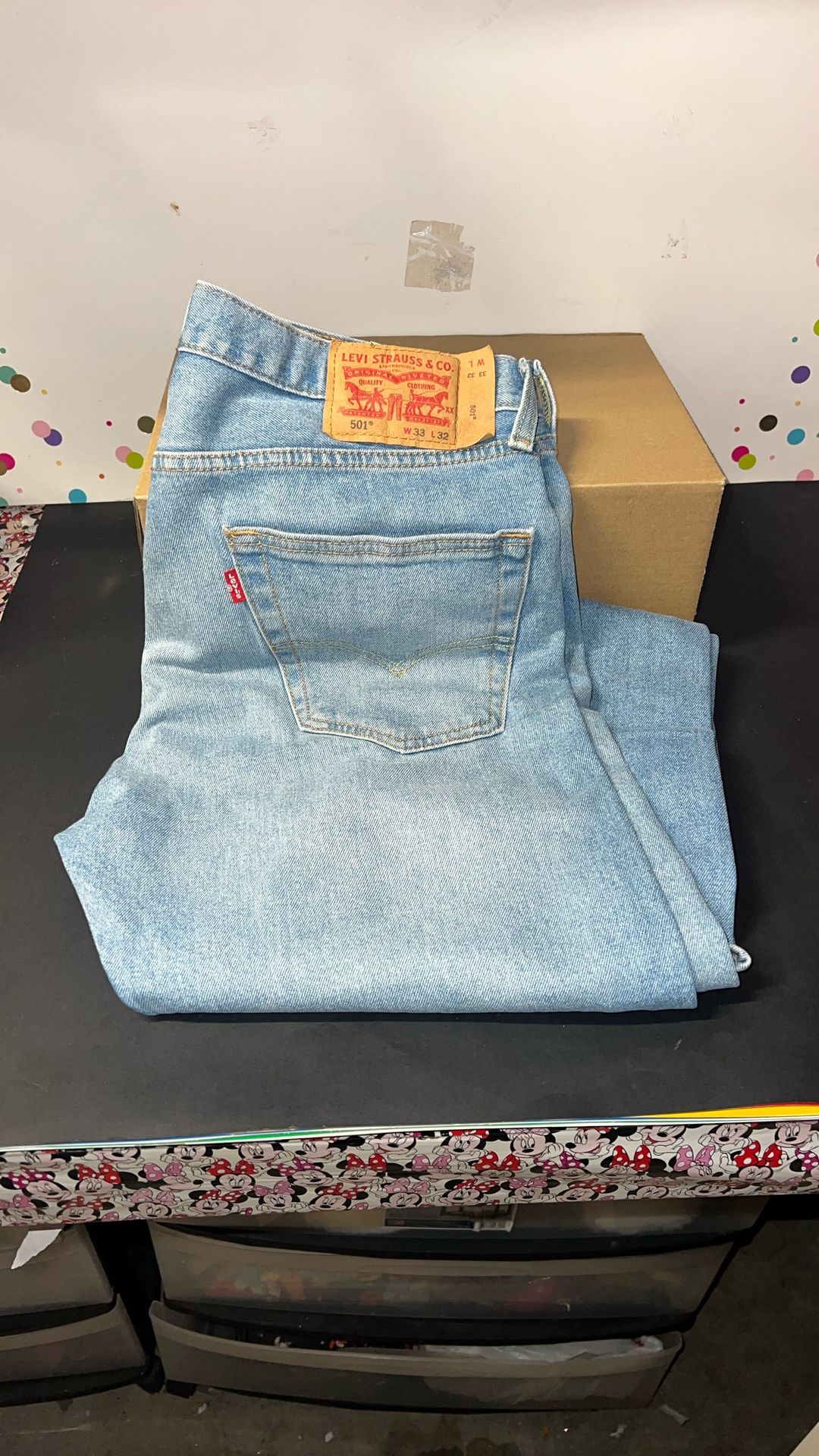 Men’s Levi’s 501 L Blue W33-32 NEW